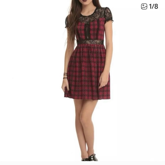 Royal Bones Dresses & Skirts - Royal Bones Red and Black plaid dress